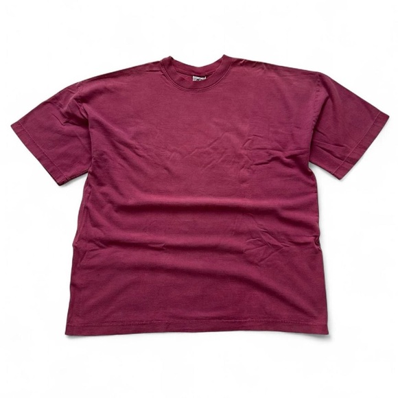 pure stuff Other - Vintage 1990s Men's Crew Neck T-Shirt in Burgundy XL
